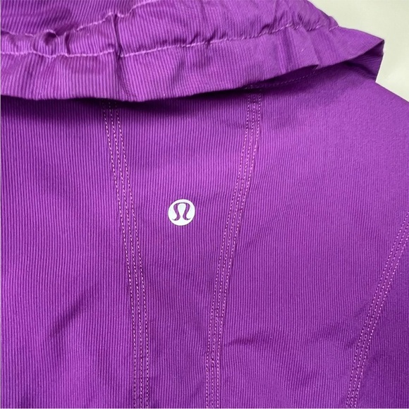 Lululemon Seek the Peak Jacket Scuba Tunic Crop Zip  Coat Gym Yoga Sport Purple - Picture 11 of 13